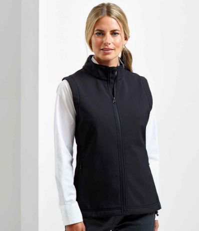 PR186 - Premier Ladies Windchecker® Recycled Printable Soft Shell Gilet